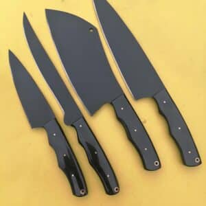 Hand Made Carbon Steel Kitchen Chef Knives Set