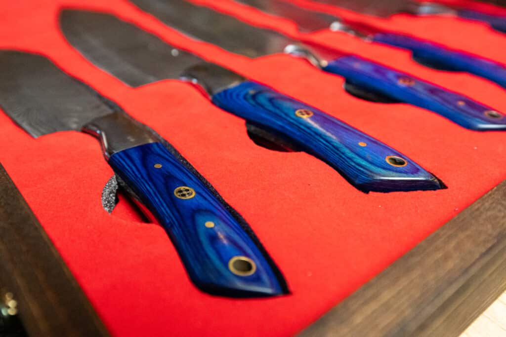 custom order knife set